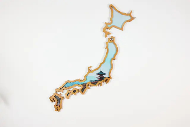Japan Borderframe with a photo of a pagoda