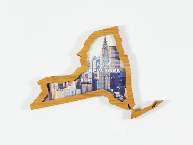 New York Borderframe with a photo of Manhattan